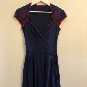 Luscious Dress in Navy with Octavio the Octopus